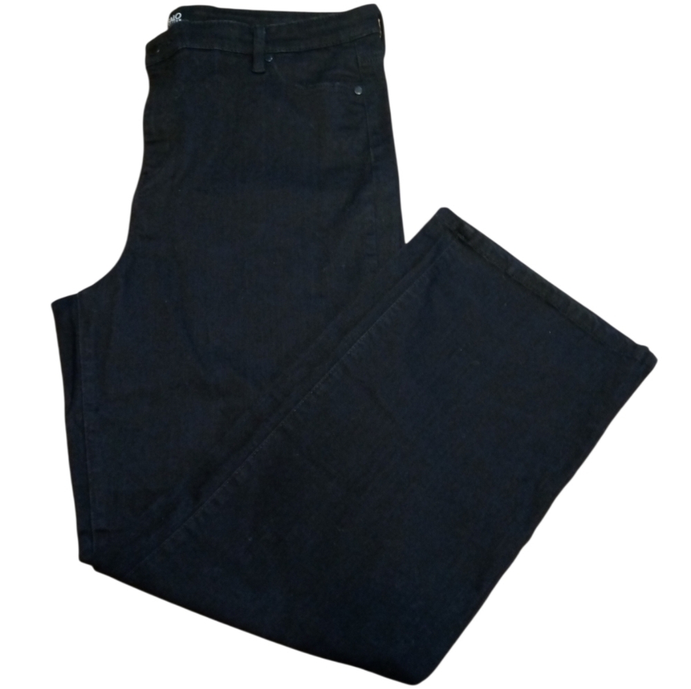 Buffalo David Bitton Black Alyssa High Rise Straight Leg Women's Denim 18/38